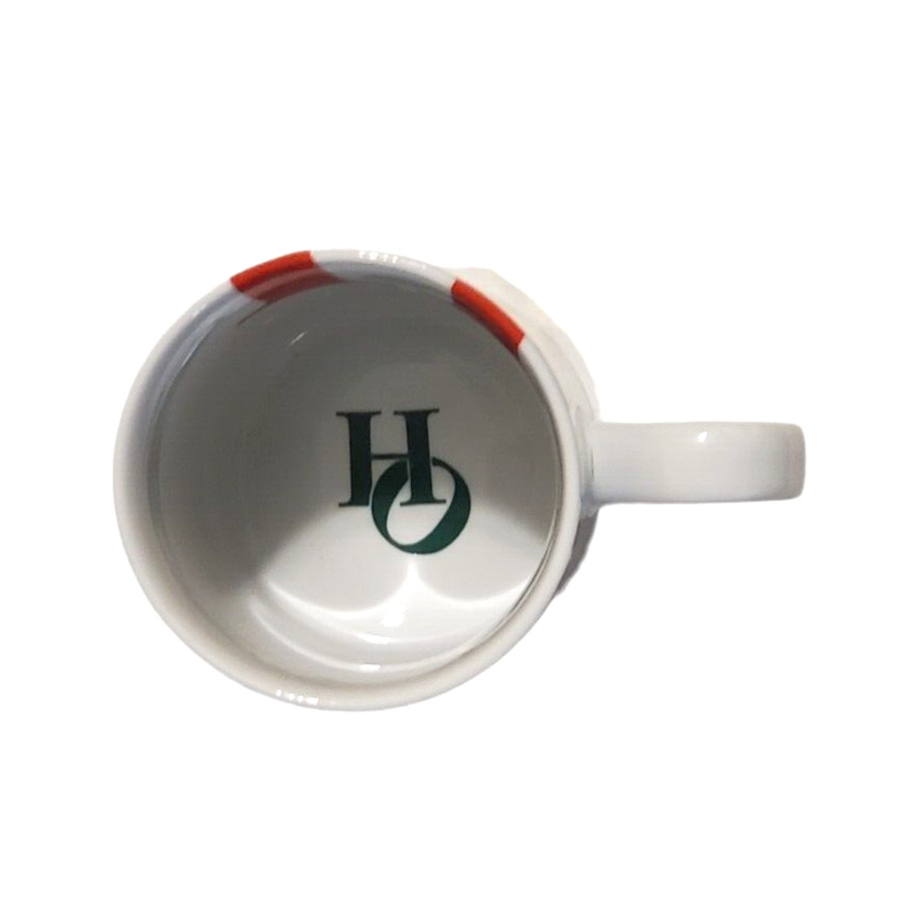 Department 56 Ho Ho Cup Mug Christmas Holliday Stars Coffee Red Green Gold NEW - Picture 3 of 5